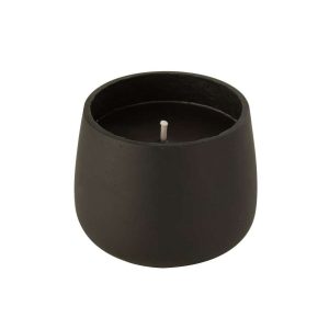OUTDOOR CANDLE CEMENT BLACK LARGE 48H