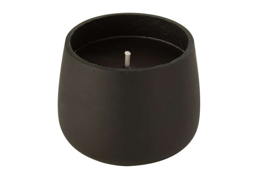 OUTDOOR CANDLE CEMENT BLACK LARGE 48H