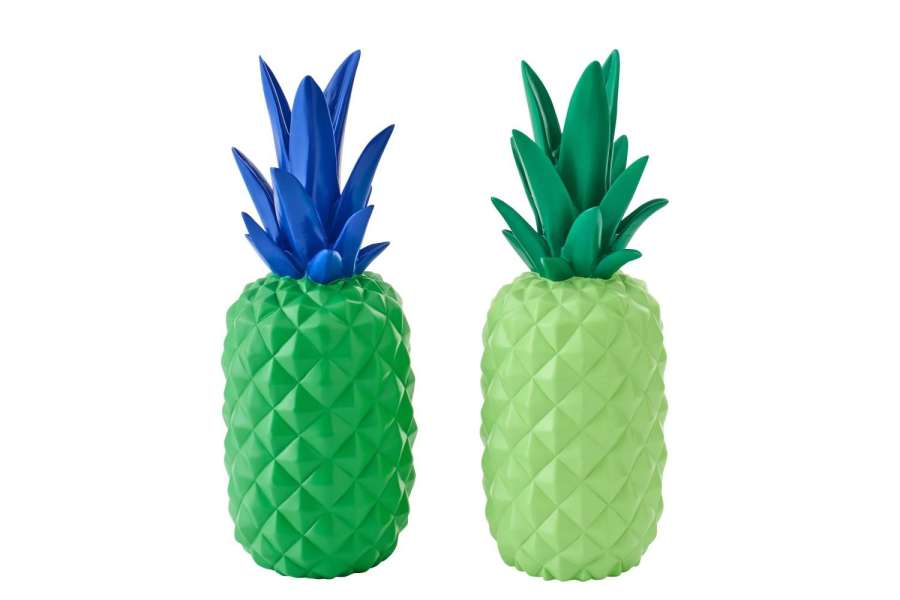 PINEAPPLE LIMEPOWDER GREEN/BLUE ASSORTMENT OF 2