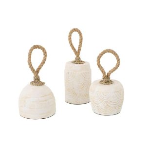 DOORSTOP TERRACOTTA WHITE ASSORTMENT OF 3