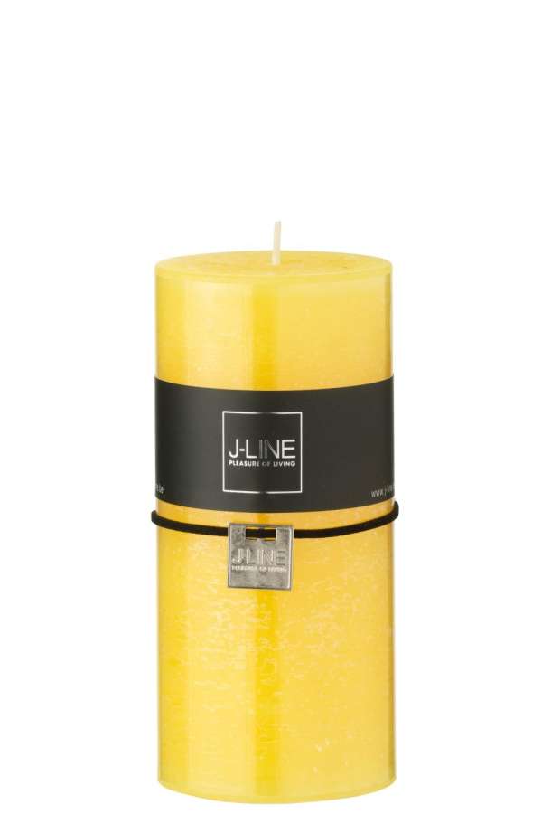 CYLINDER CANDLE YELLOW LARGE 52H