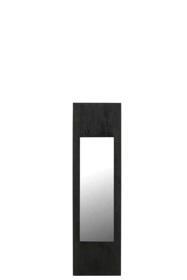 WALL MIRROR MANGO WOOD BLACK SMALL
