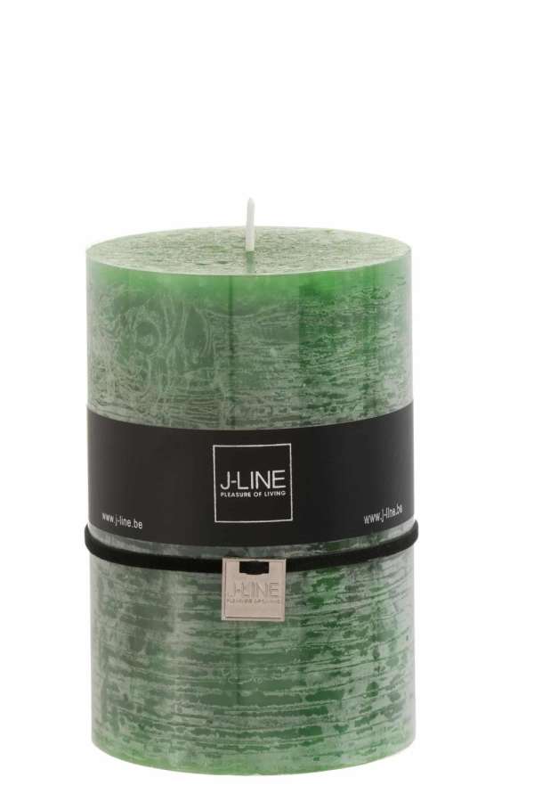 CYLINDER CANDLE LIGHT GREEN XL -95H