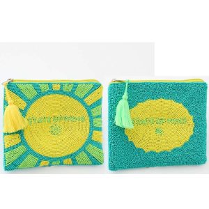 POUCH STATE OF MIND STRIPED COTTON MULTI ASSORTMENT OF 2