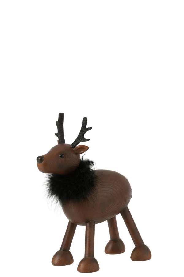 DEER FUR RESIN BROWN/BLACK LARGE