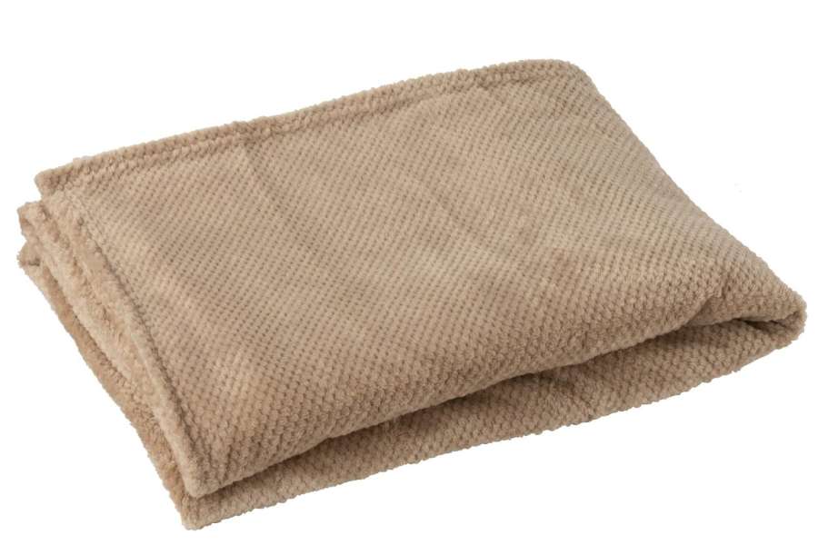 BLANKET SNUGGLE POLYESTER BEIGE