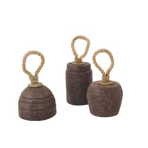 DOORSTOP TERRACOTTA DARK BROWN ASSORTMENT OF 3