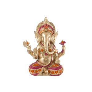 GANESHA SITTING RESIN MIX LARGE
