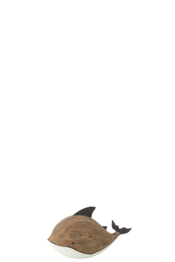 DOLPHIN PAULOWNIA WOOD NATURAL/WHITE SMALL