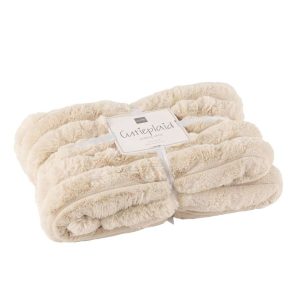PLAID LARGE CORDUROY POLYESTER BEIGE