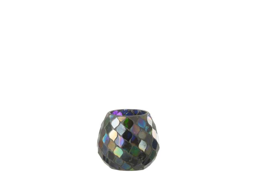 HURRICANE MOSAIC GLASS PURPLE MEDIUM