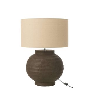 TABLE LAMP TERRACOTTA BROWN
