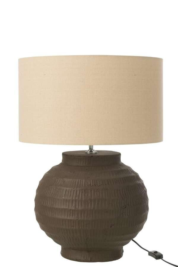 TABLE LAMP TERRACOTTA BROWN