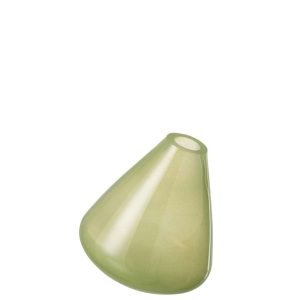 VASE TOPAZ GLASS LIGHT GREEN