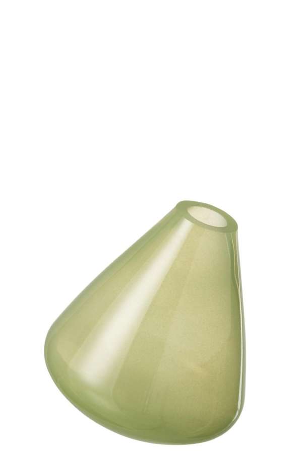 VASE TOPAZ GLASS LIGHT GREEN