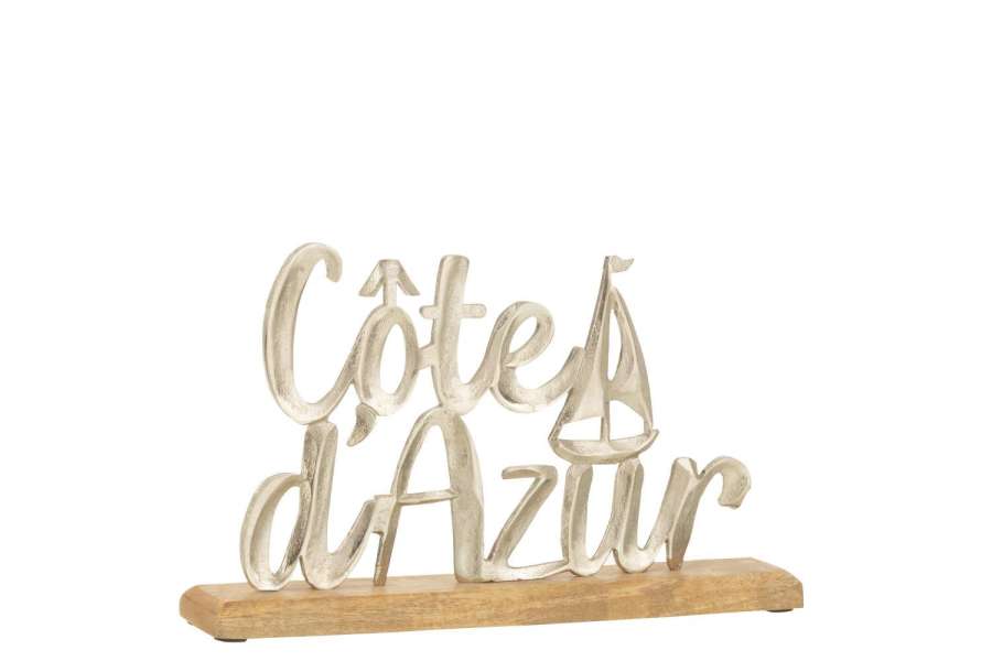CÔTE D'AZUR ON BASE ALUMINIUM SILVER