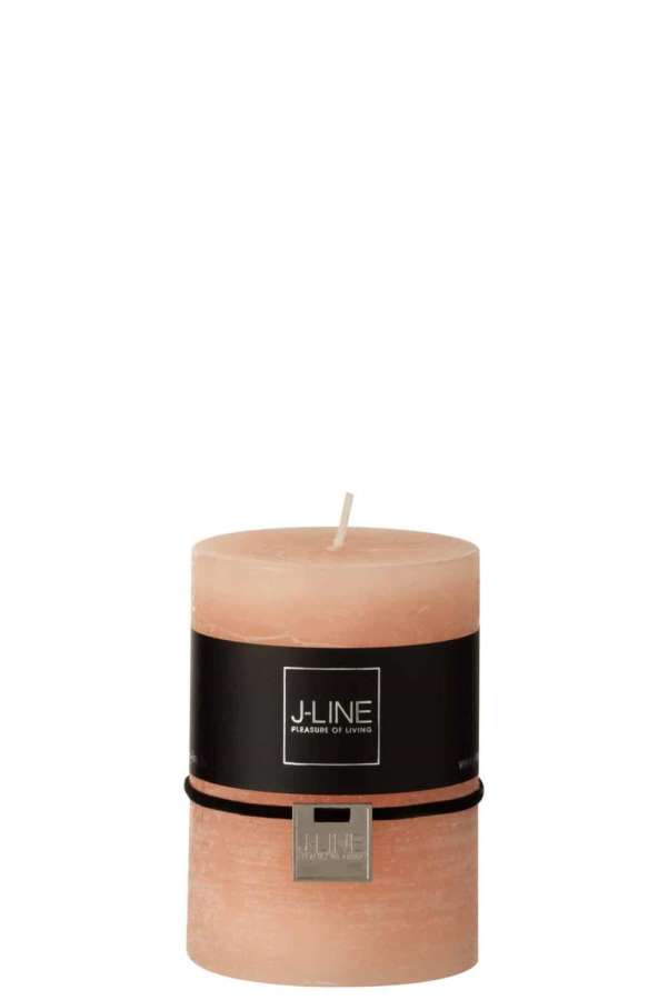 CYLINDER CANDLE  PEACH M 39H
