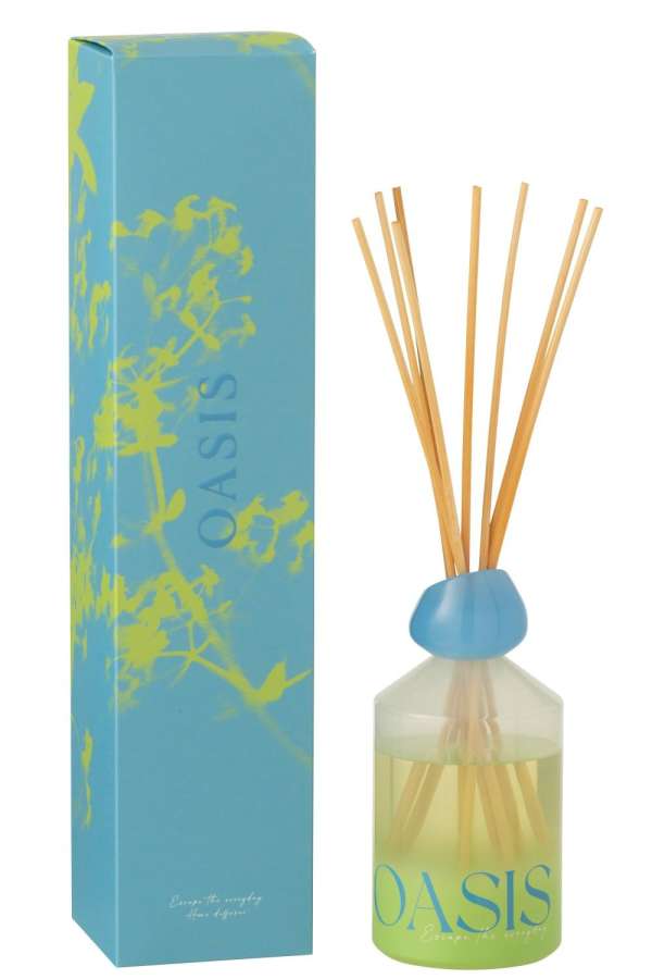 REED DIFFUSER OASIS SOLVENT BLUE/GREEN LARGE