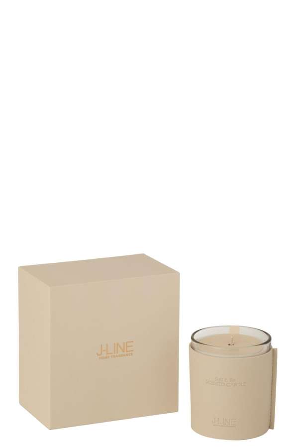 SCENTED CANDLE LEATHER BEI-36HOURS
