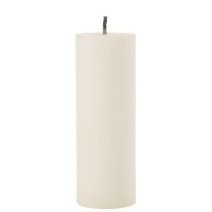 OUTDOOR CANDLE PILLAR PARAFFIN WHITE EXTRA LARGE-50HOURS