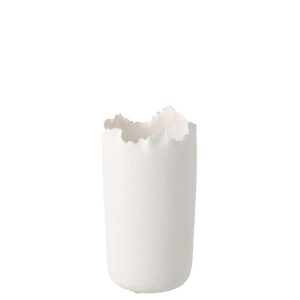 VASE IRREGULAR CLAY WHITE SMALL