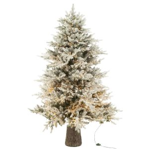 XMAS TREE+SNOW 3000LED LIGHTS PLASTIC WHITE
