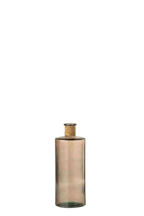 VASE SAFARI GLASS LIGHT BROWN SMALL