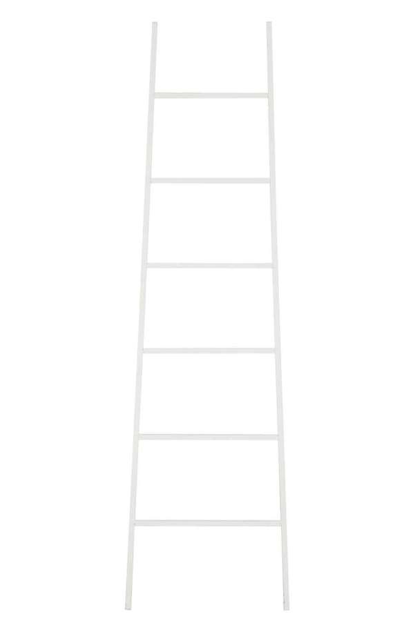 LADDER 6 STEPS METAL WHITE