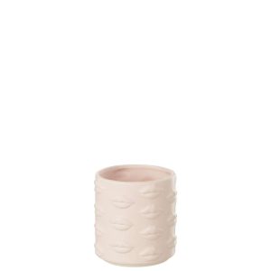 FLOWERPOT KISS DOLOMITE PINK