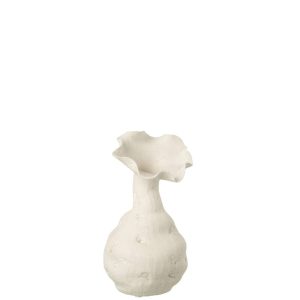 VASE HELIX CERAMIC WHITE SMALL