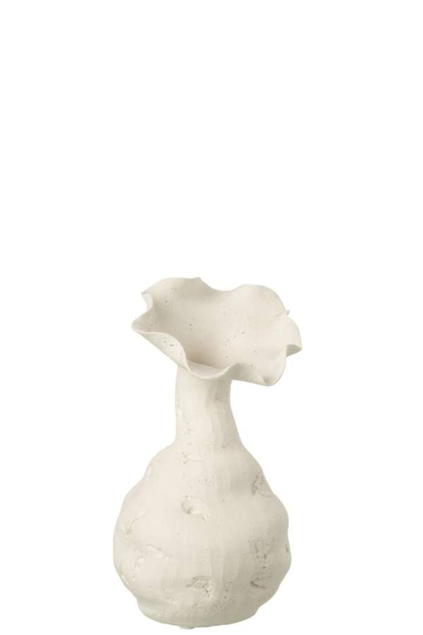 VASE HELIX CERAMIC WHITE SMALL