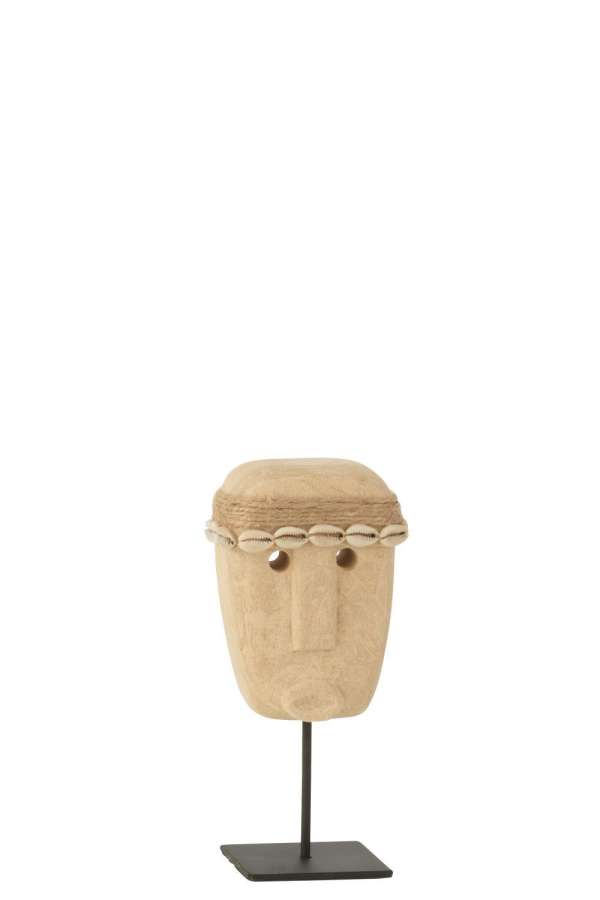 STATUE JULIEN STONE/SHELLS NATURAL SMALL