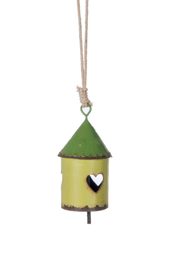 BELL JAR PALM TREE GLASS/METAL WHITE/NATURAL SMALL