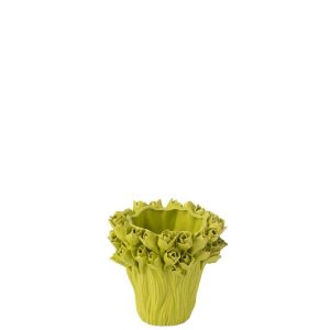 VASE AMBROSIA CERAMIC GREEN SMALL