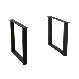 TABLE LEGS RECTANGLE STEEL BLACK