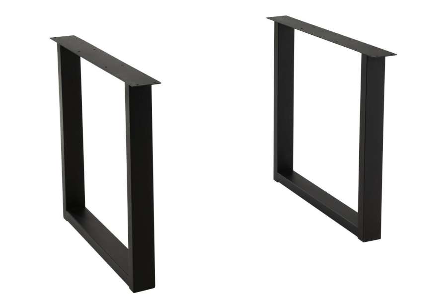 TABLE LEGS RECTANGLE STEEL BLACK