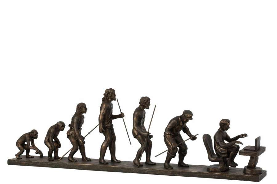 HUMAN EVOLUTION POLY BRONZE