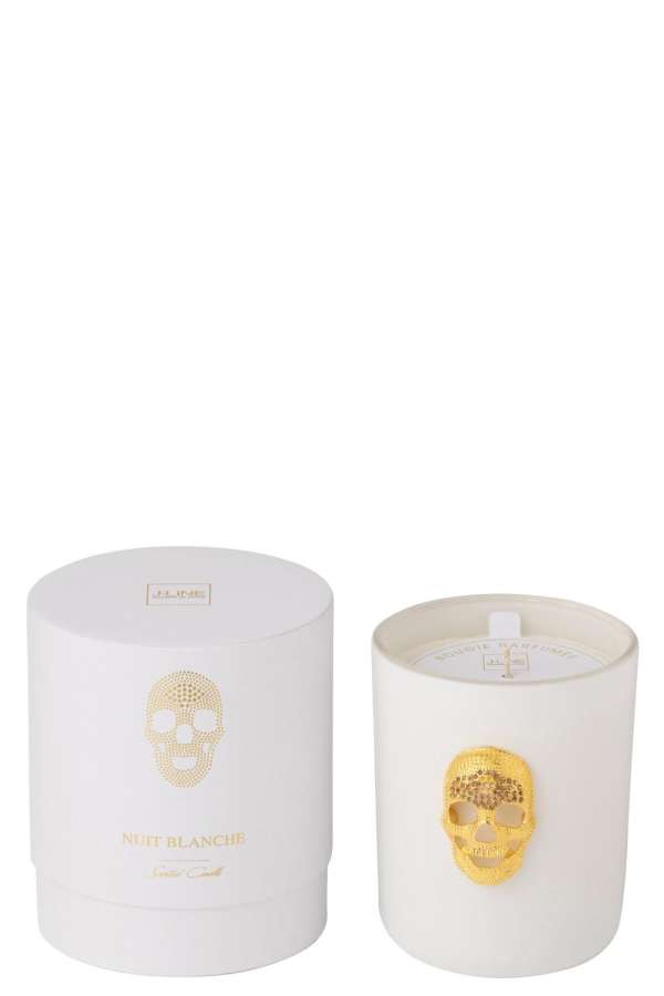 SCENTED CANDLE SKULL NUIT BLANCHE LARGE-65HOURS