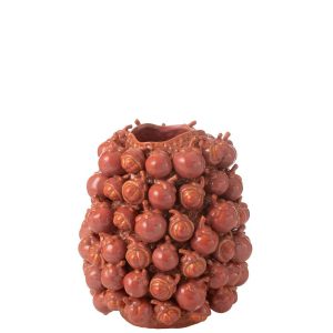VASE BOTANICA CLAY COPPER ROSE SMALL