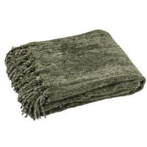 BLANKET CHENILLE POLYESTER DARK GREEN