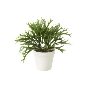 PLATYCERIUM BIFURCATUM IN POT ARTIFICIAL GREEN