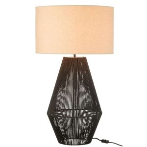 TABLE LAMP STRIING METAL/PAPER BLACK