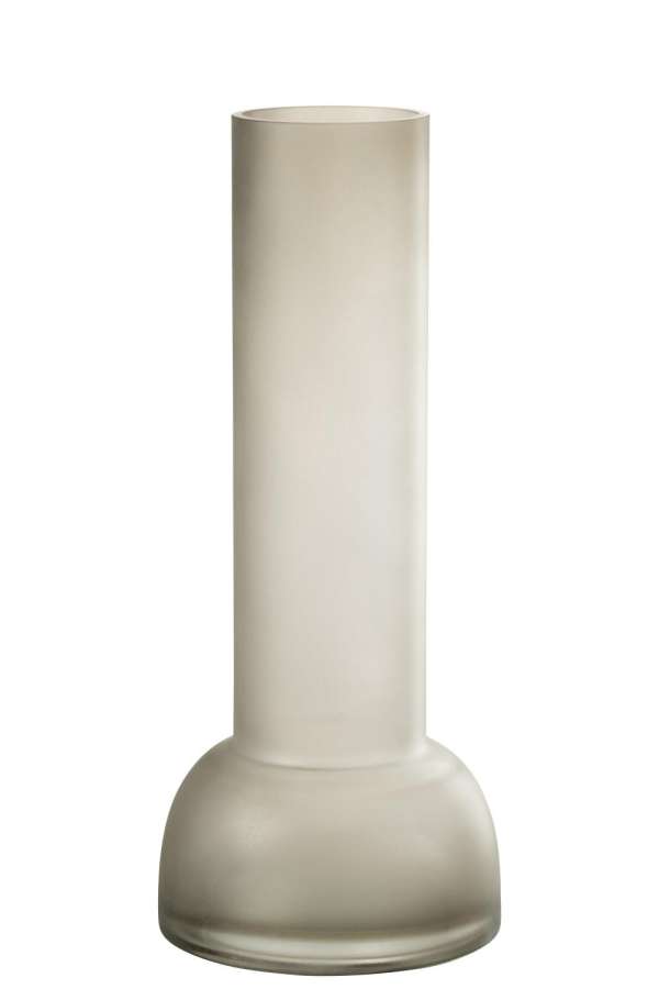 VASE/CANDLEHOLDER YARA GLASS GREIGE LARGE