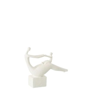 MUM+KID ON KNEES RESIN MATT WHITE
