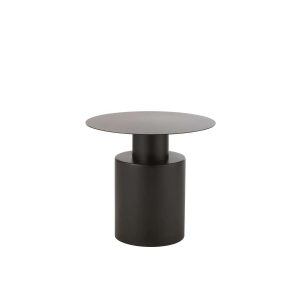 SIDE TABLE ROUND METAL BLACK
