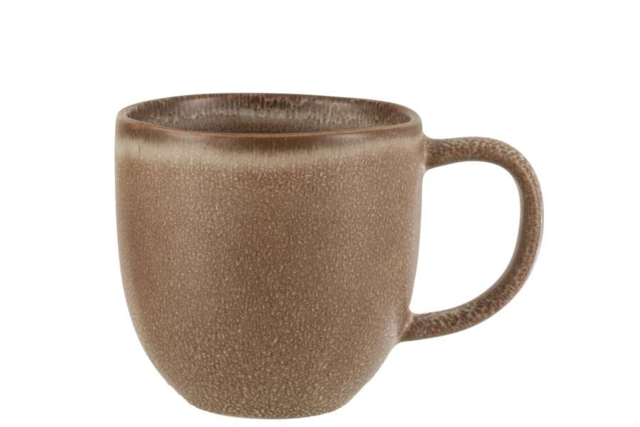 MUG LOUISE CERAMIC COGNAC