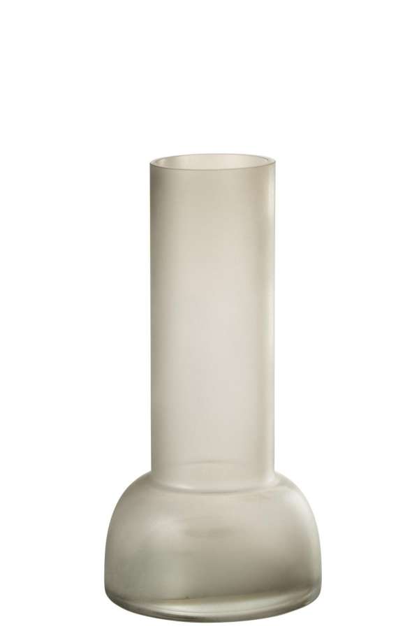VASE/CANDLEHOLDER YARA GLASS GREIGE MEDIUM