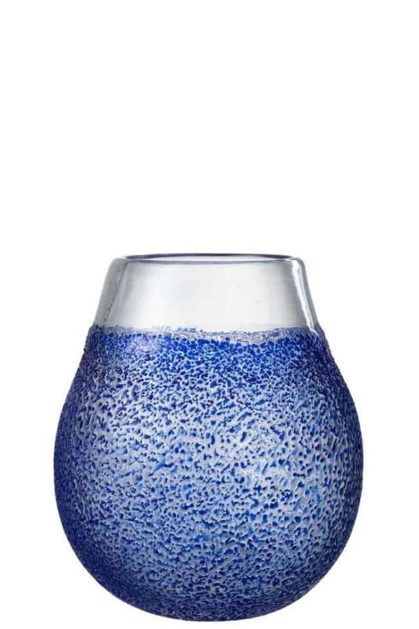 HURRICANE SANTORINI GLASS BLUE