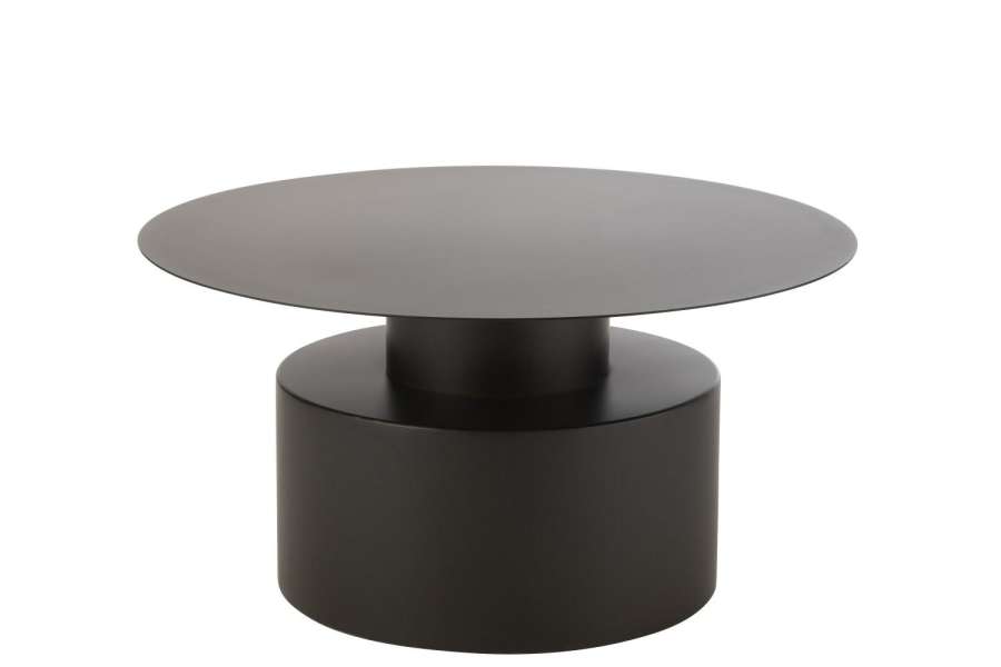 COFFE TABLE ROUND METAL BLACK