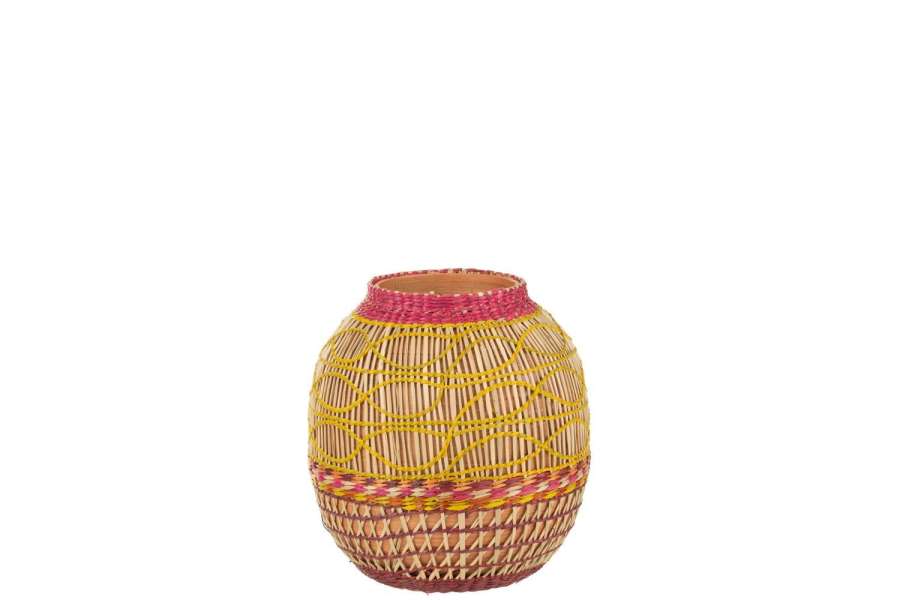VASE WICKER SEAGRASS MIX MEDIUM